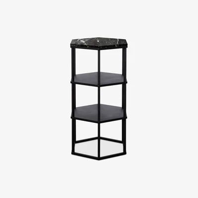 John Lewis Another Brand Favo Tall Side Table, Black