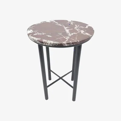 John Lewis John Lewis Rosso Marble Side Table, Mulberry