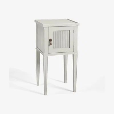 John Lewis John Lewis Guatav 1 Door Bedside Table, Grey