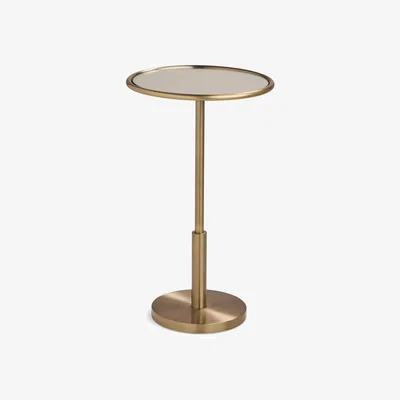 John Lewis John Lewis Apollo Mirrored Side Table, Brass