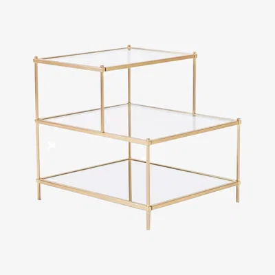 John Lewis west elm Terrace Side Table, Antique Brass