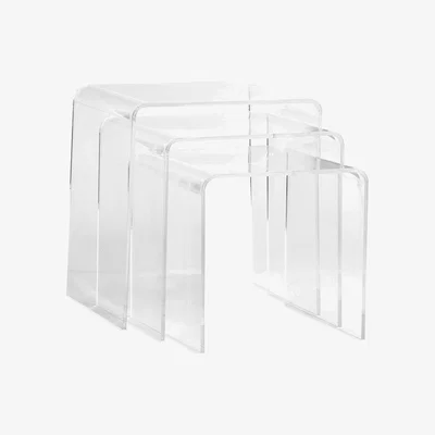 John Lewis Pottery Barn Kids Acrylic Nesting Tables, Clear