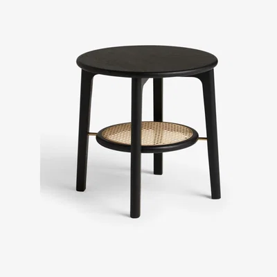 John Lewis John Lewis Rattan Side Table, Black