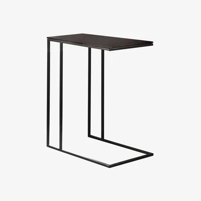 Knees Luka Aluminium Side Table - Black