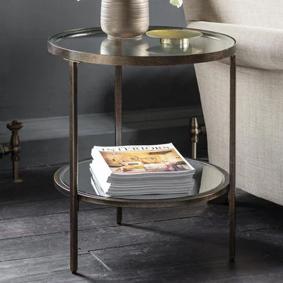 Knees Adoi Metal Side Table - Bronze