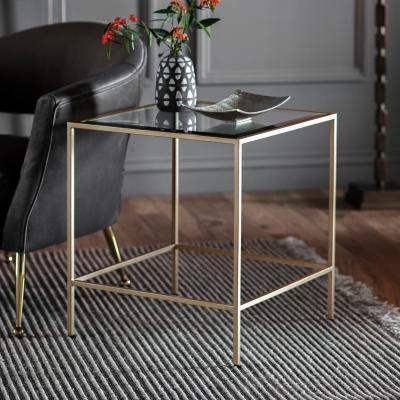 Knees Rothbury Metal Side Table - Champagne