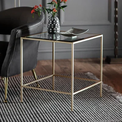 Knees Rothbury Metal Side Table - Champagne