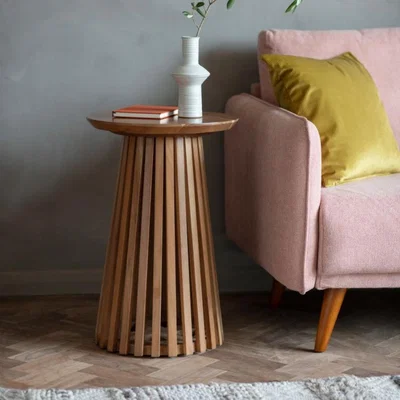 Knees Brookland Acacia Wood Side Table - Brown