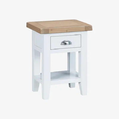 Knees Terranostra Oak Side Table - Millstone Grey 