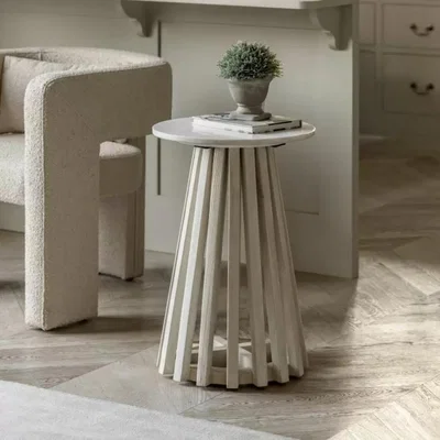 Knees Rosolie Mango Wood Side Table - Natural