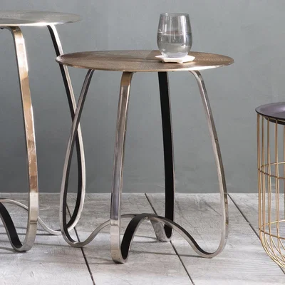 Knees Monterey Metal Side Table - Gold