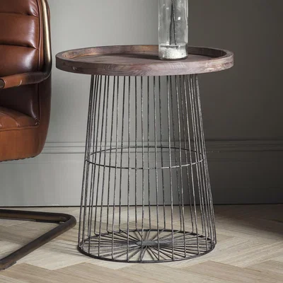 Knees Rufus Dark Wood Side Table