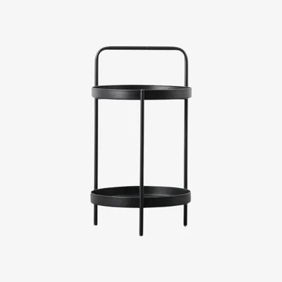 Knees Tyros Iron Side Table - Black
