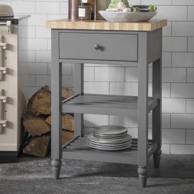 Knees Dean Acacia Wood Side Table - Grey