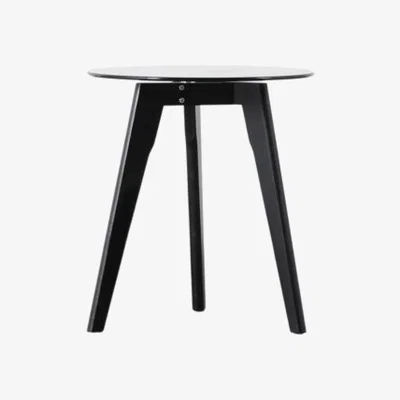 Knees Koropi Tempered Glass Side Table - Black