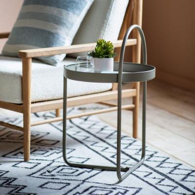 Knees Melbury Iron Side Table - Natural