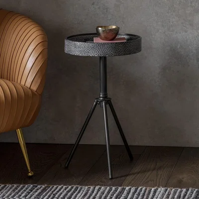 Knees Wilson Metal Side Table - Black