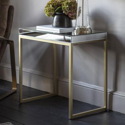 Knees Pippard Metal Side Table - Champagne