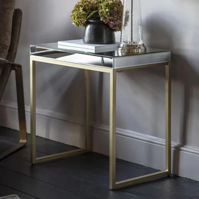 Knees Pippard Metal Side Table - Champagne