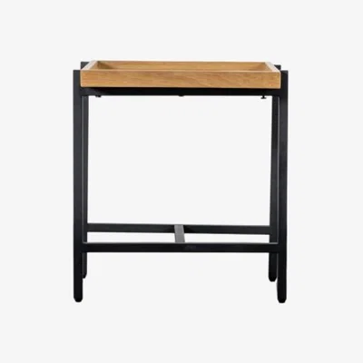 Knees Zakros Oak Veneer Side Table - Natural