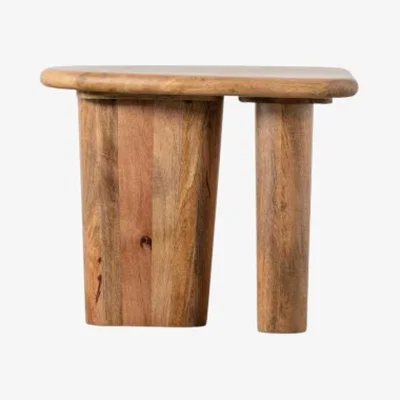 Knees Veria Mango Wood Side Table - Natural