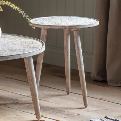 Knees Farah Light Mango Wood Side Table