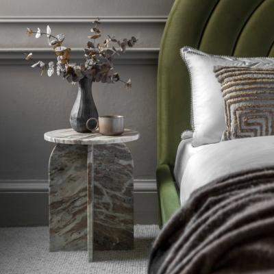 Knees Eldric Marble Side Table - Natural