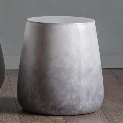 Knees Oakley Cement Side Table - Grey