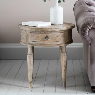 Knees Felix Fir Wood Side Table