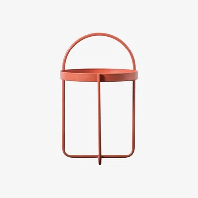 Knees Alinda Iron Side Table - Red