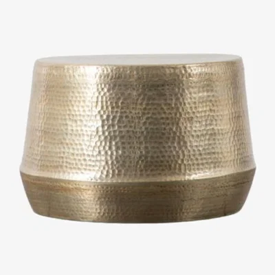 Knees Manderin Aluminium Side Table - Gold