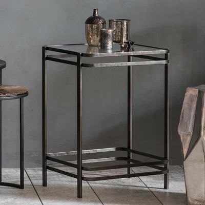 Knees Rowley Metal Side Table - Bronze
