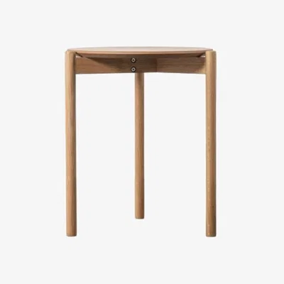 Knees Megara Oak Veneer Side Table - Brown