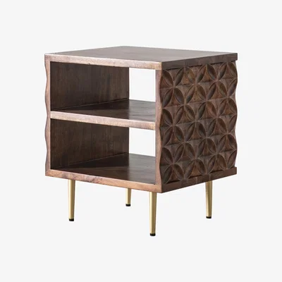 Knees Kandy Dark Acacia Wood Side Table