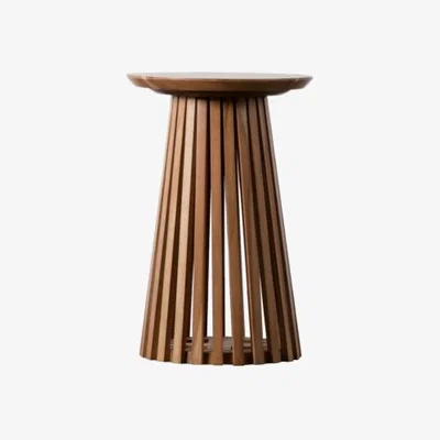 Knees Larissa Acacia Wood Side Table - Brown