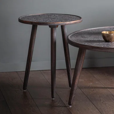 Knees Farah Mango Wood Side Table - Brown