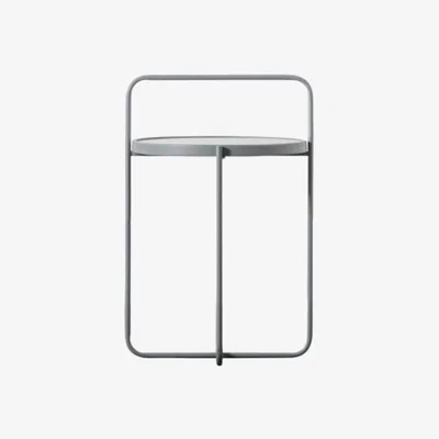 Knees Rafina Steel Side Table - Grey