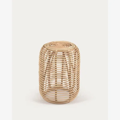 Kave Home Round Kohana side table in rattan with natural finish Ø 45 cm