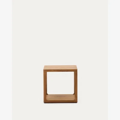 Kave Home Maymai oak wood side table 50 x 50 cm