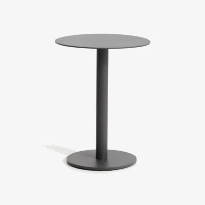 Kave Home Asinara graphite aluminium side table Ø40cm