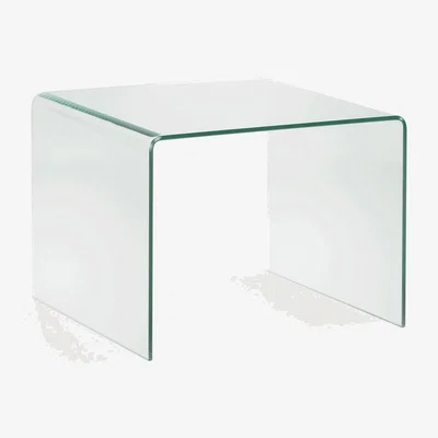 Kave Home Burano glass side table 60 x 60 cm