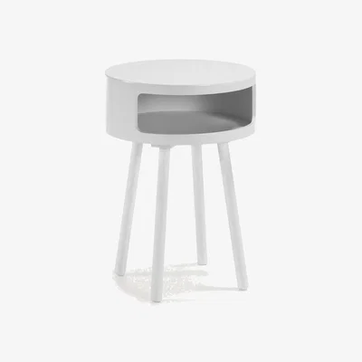 Kave Home White Kurb B side table Ø 40 cm