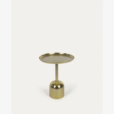 Kave Home Adaluz side table in gold-coloured metal Ø 37 cm