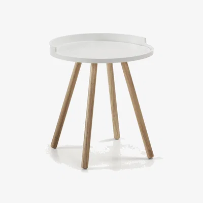 Kave Home White Kurb side table Ø 46 cm
