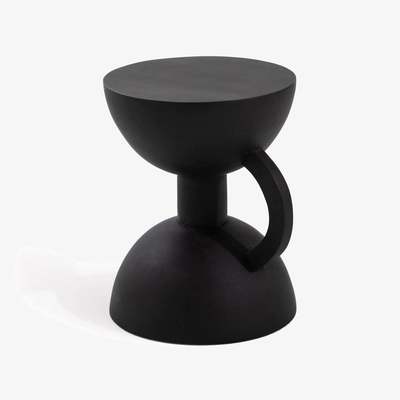 La Redoute Elouan Hourglass Shape Side Table in Mango Wood