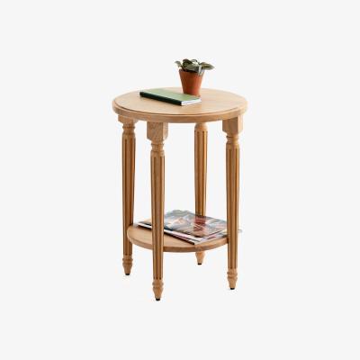 La Redoute Baudry Round Solid Oak End Table