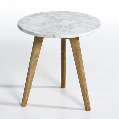 La Redoute Priscille Side Table with Marble Top