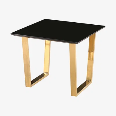 La Redoute Luxe Black and Gold Side Table