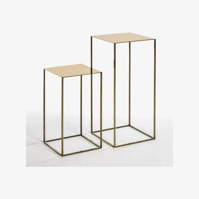La Redoute Set of 2 Romy Nesting Side Tables in Metal