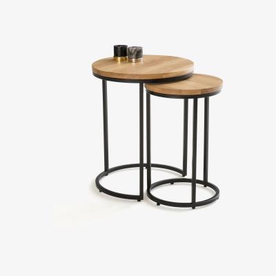 La Redoute Vova Nest of 2 Side Tables in Oak
